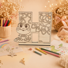 Lettre à colorier H