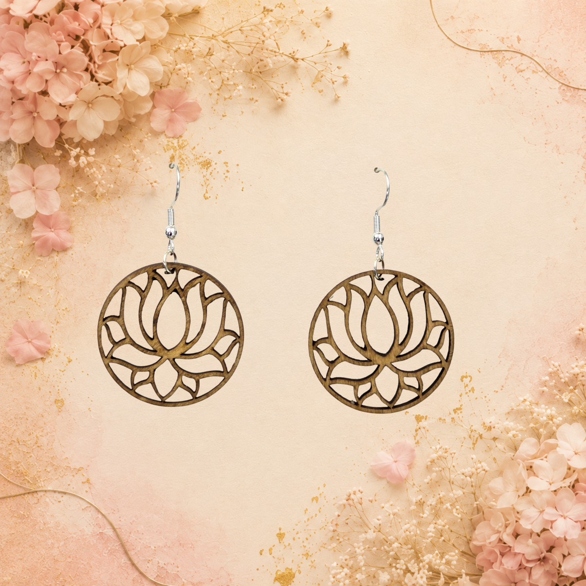 Boucles d'oreilles Lotus