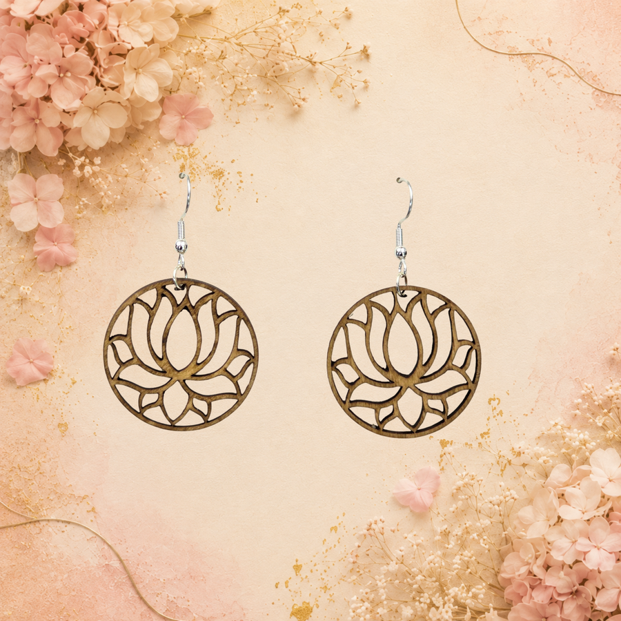 Boucles d'oreilles Lotus