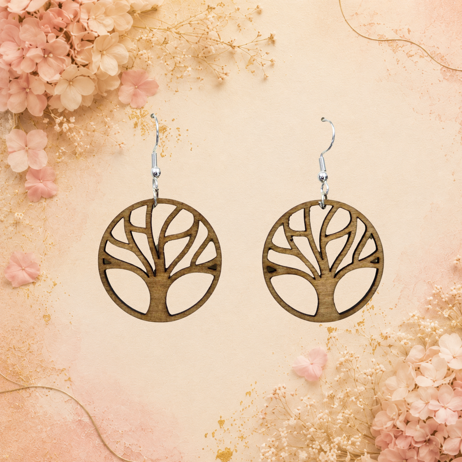 Boucles d'oreilles Arbre de vie