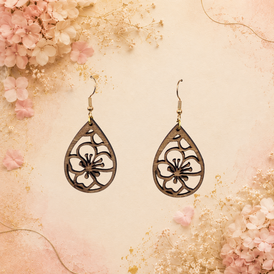 Boucles d'oreilles Fleur