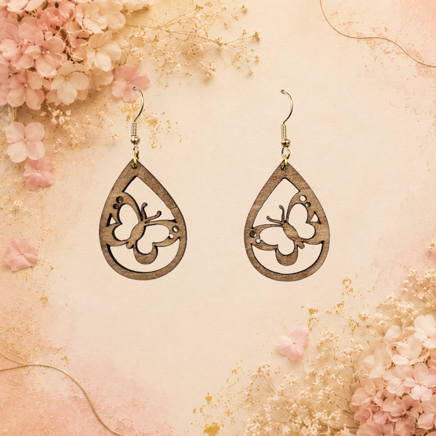 Boucles d'oreilles Papillon