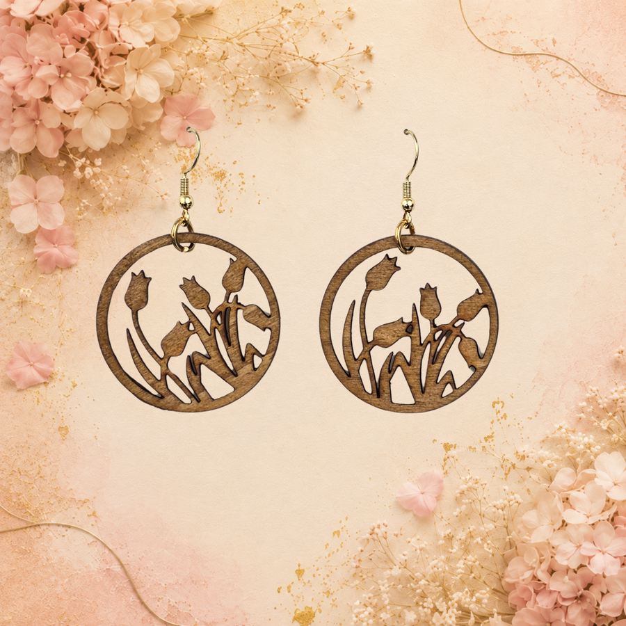 Boucles d'oreilles Tulipes