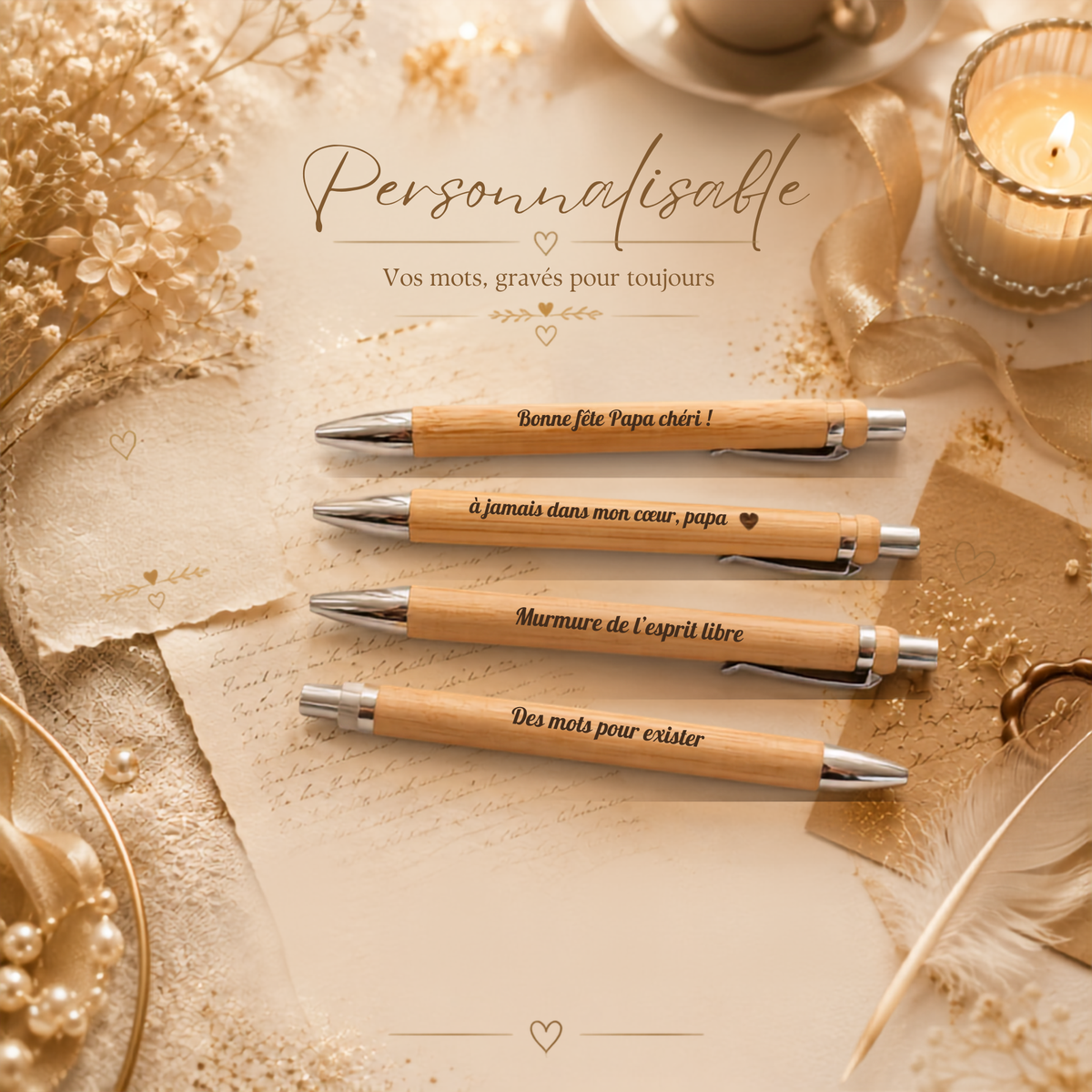 Collection Personnalisable  💛 Les Mots Gravés