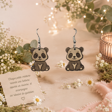 Boucles d'oreilles Panda