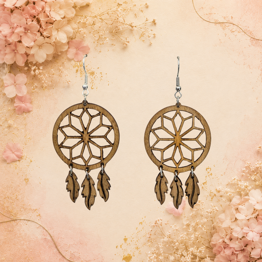 Boucles d'oreilles Attrape rêves