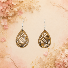 Boucles d'oreilles bois 04
