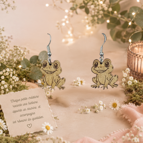 Boucles d'oreilles Grenouilles