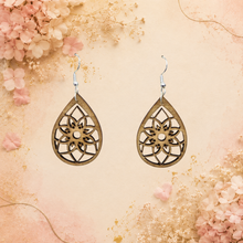 Boucles d'oreilles bois 12