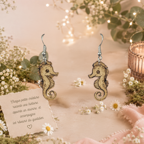 Boucles d'oreilles Hyppocampes