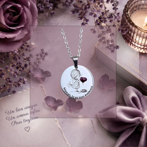 Médaille "Maman tu es mon évidence"