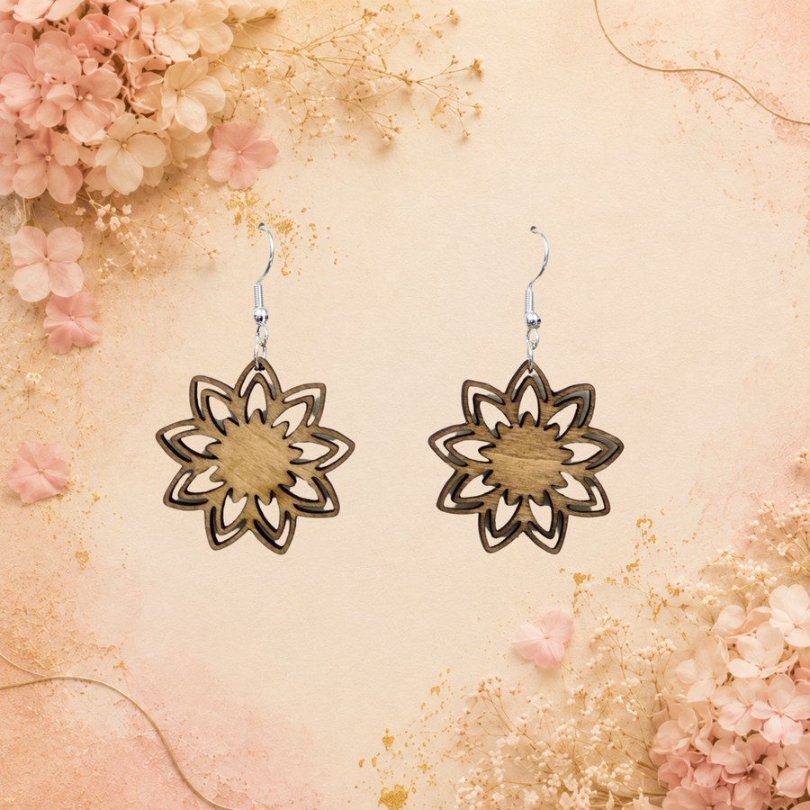 Boucles d'oreilles Fleur